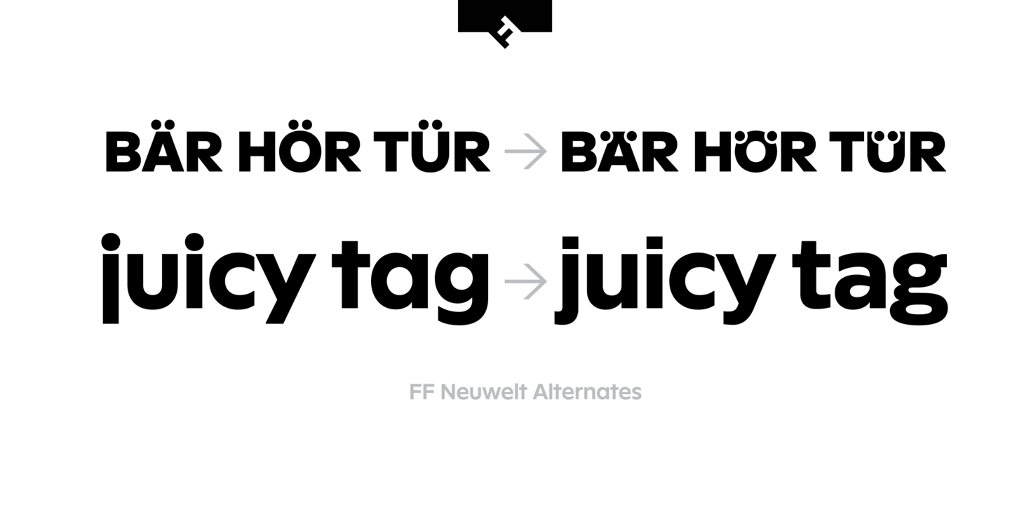 FF Neuwelt Text Black Font preview